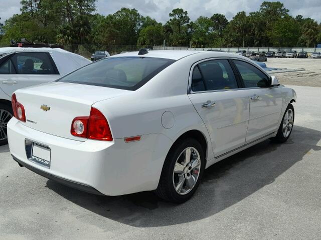 1G1ZD5EU2CF286013 - 2012 CHEVROLET MALIBU WHITE photo 4