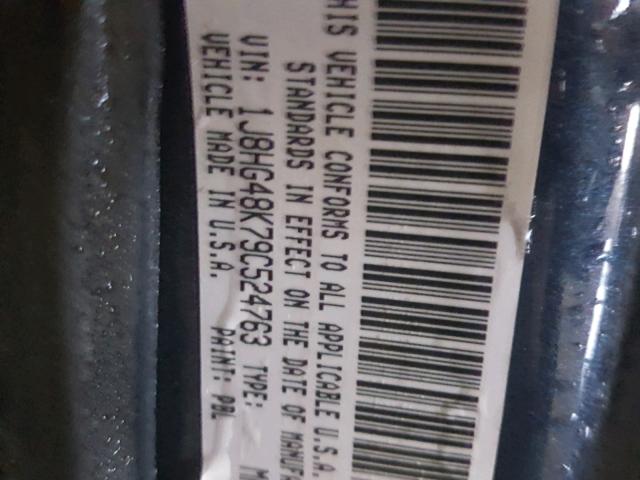 1J8HG48K79C524763 - 2009 JEEP COMMANDER Mavi foto 10