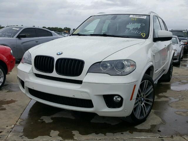 5UXZV8C53CL425941 - 2012 BMW X5 WHITE photo 2