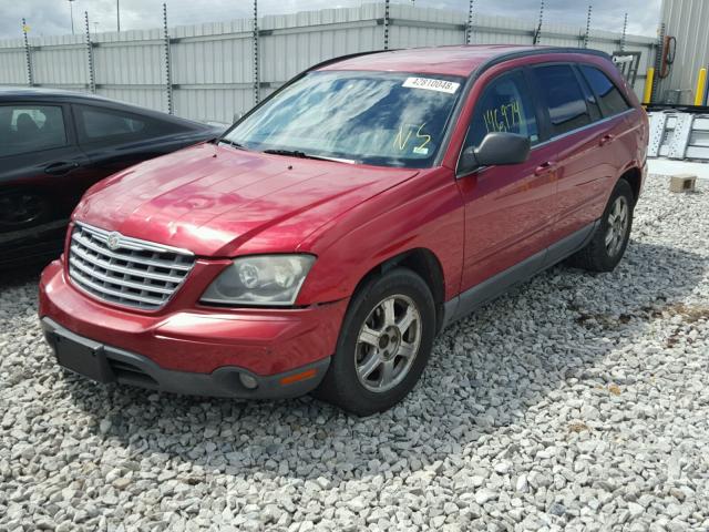 2A8GM68X28R630782 - 2008 CHRYSLER PACIFICA T RED photo 2
