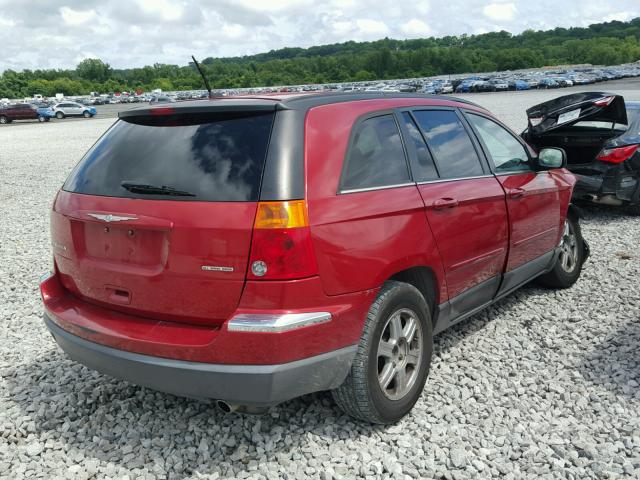 2A8GM68X28R630782 - 2008 CHRYSLER PACIFICA T RED photo 4