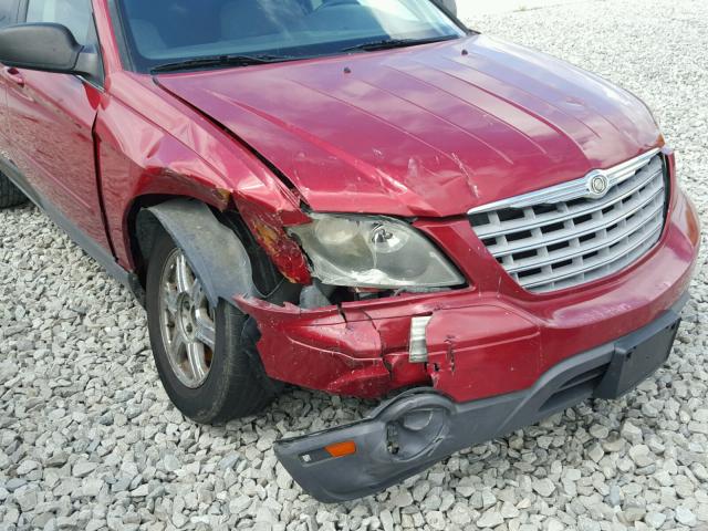 2A8GM68X28R630782 - 2008 CHRYSLER PACIFICA T RED photo 9
