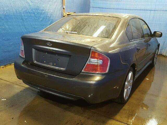 4S3BL676476203476 - 2007 SUBARU LEGACY GT GRAY photo 4