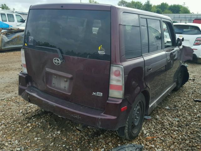 JTLKT324250170793 - 2005 TOYOTA SCION XB PURPLE photo 4