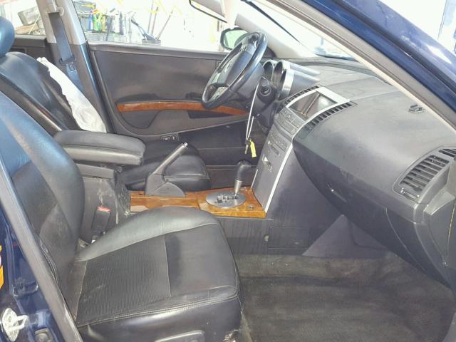 1N4BA41E85C814044 - 2005 NISSAN MAXIMA SE BLUE photo 5