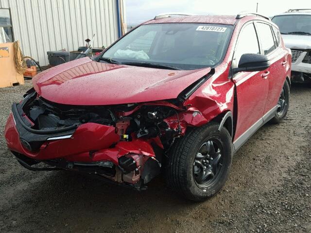 2T3BFREV4HW665362 - 2017 TOYOTA RAV4 RED photo 2