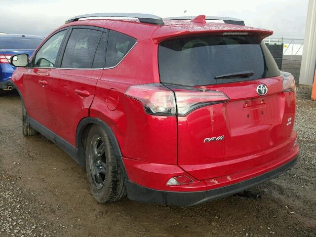 2T3BFREV4HW665362 - 2017 TOYOTA RAV4 RED photo 3