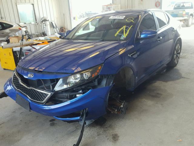 5XXGR4A64DG108379 - 2013 KIA OPTIMA SX BLUE photo 2