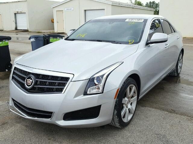 1G6AA5RA9D0170344 - 2013 CADILLAC ATS SILVER photo 2