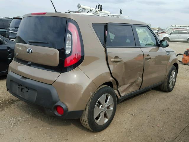 KNDJN2A23G7314874 - 2016 KIA SOUL BROWN photo 4