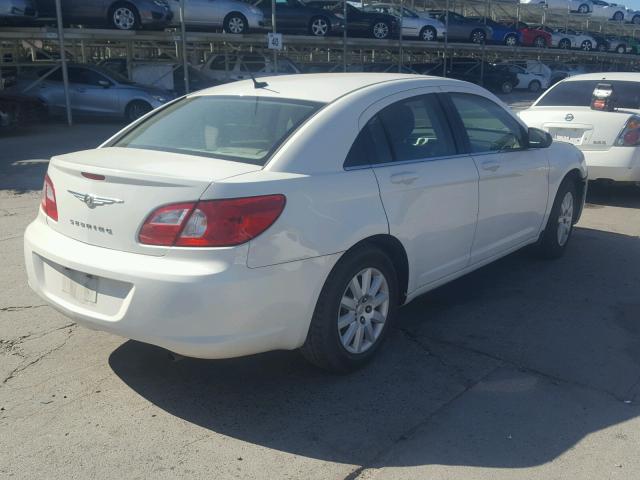 1C3LC46K08N225896 - 2008 CHRYSLER SEBRING LX WHITE photo 4