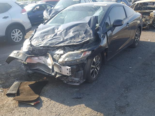 2HGFG3B07DH501166 - 2013 HONDA CIVIC EXL 黑色 照片 2