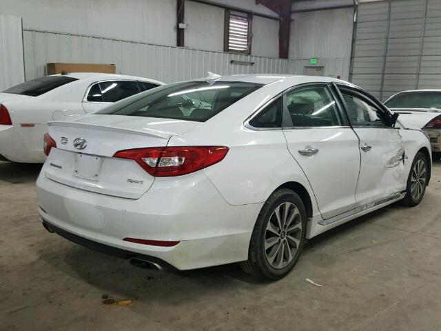 5NPE34AF7FH090167 - 2015 HYUNDAI SONATA SPO WHITE photo 4