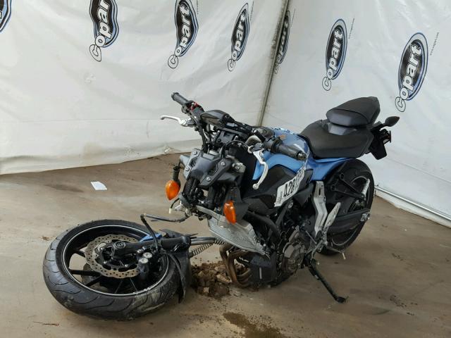 JYARM06EXHA013211 - 2017 YAMAHA FZ07 BLUE photo 2