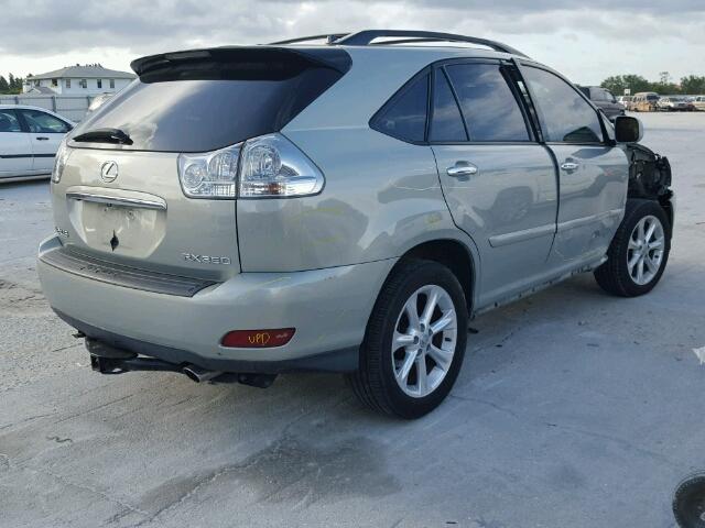 2T2GK31U08C038594 - 2008 LEXUS RX 350 SILVER photo 4