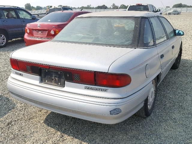 1MELM5045PG642327 - 1993 MERCURY SABLE GS SILVER photo 4