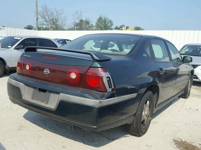 2G1WF52E329205036 - 2002 CHEVROLET IMPALA GREEN photo 4