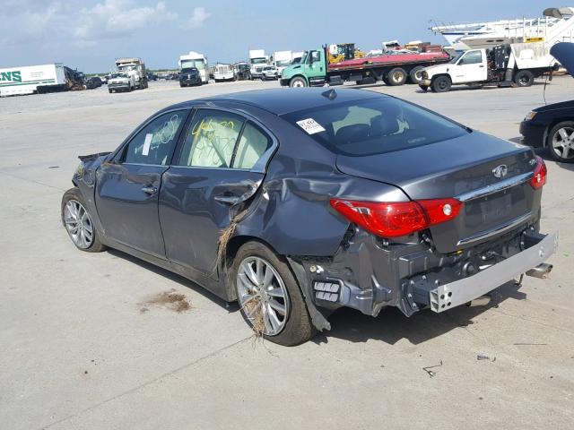 JN1EV7AP0HM735015 - 2017 INFINITI Q50 PREMIU GRAY photo 3