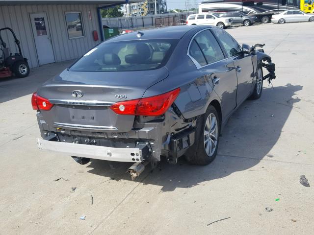 JN1EV7AP0HM735015 - 2017 INFINITI Q50 PREMIU GRAY photo 4