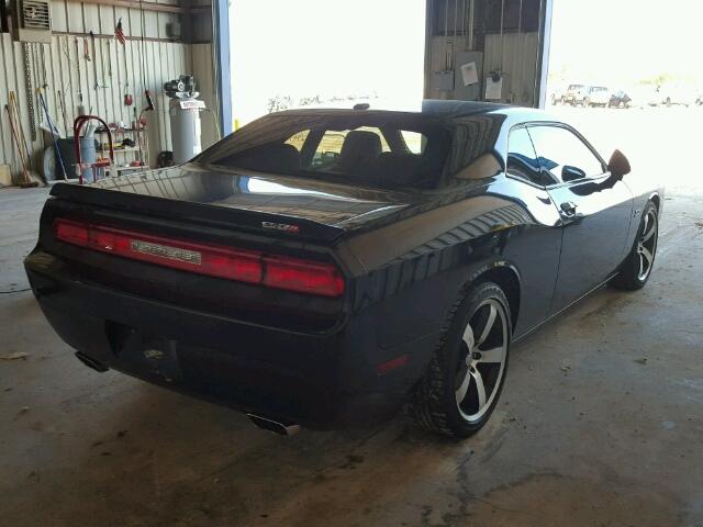 2C3CDYCJ9CH247025 - 2012 DODGE CHALLENGER BLACK photo 4