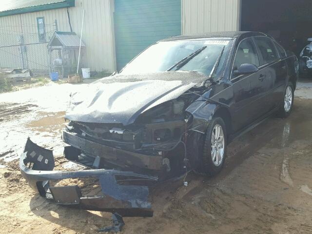 2G1WF5E39D1207899 - 2013 CHEVROLET IMPALA BLACK photo 2