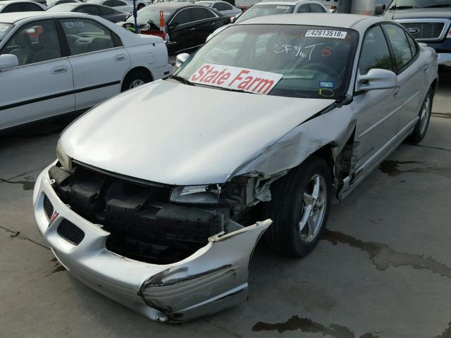 1G2WP52K62F285390 - 2002 PONTIAC GRAND PRIX Сріблястий фото 2