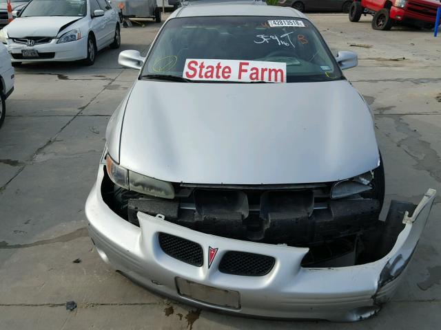 1G2WP52K62F285390 - 2002 PONTIAC GRAND PRIX Сріблястий фото 9