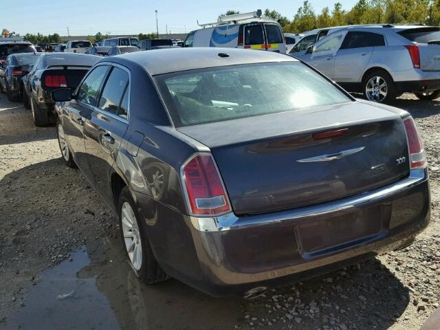 2C3CCAAG0DH732821 - 2013 CHRYSLER 300 GRAY photo 3