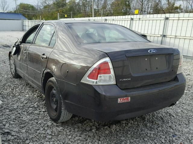 3FAFP06Z66R192485 - 2006 FORD FUSION S BROWN photo 3