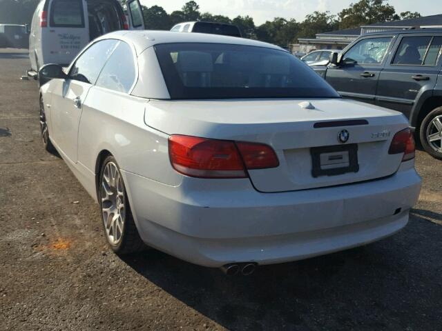 WBAWL13538PX21332 - 2008 BMW 328 I WHITE photo 3