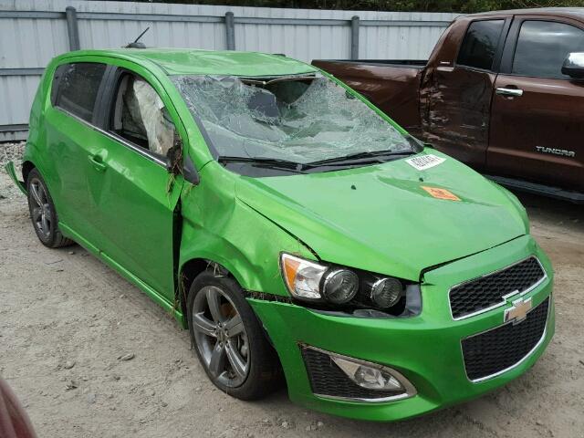 1G1JG6SB4F4116524 - 2015 CHEVROLET SONIC RS GREEN photo 1