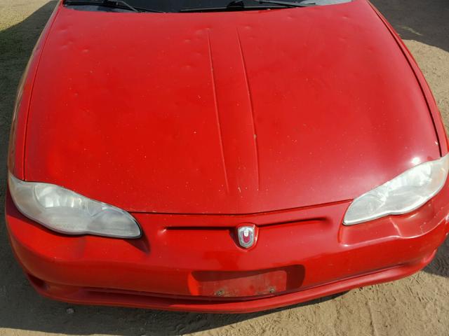 2G1WW12E659285719 - 2005 CHEVROLET MONTE CARL 红色 照片 10