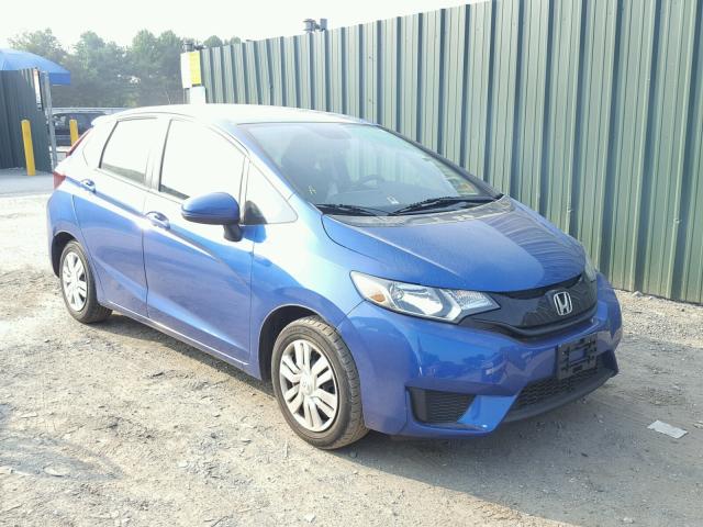 3HGGK5H56FM764481 - 2015 HONDA FIT LX BLUE photo 1