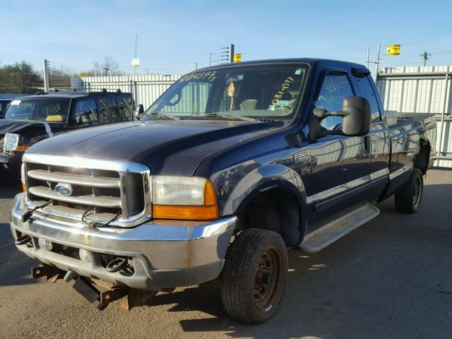 1FTNX21S41ED33089 - 2001 FORD F250 SUPER BLUE photo 2