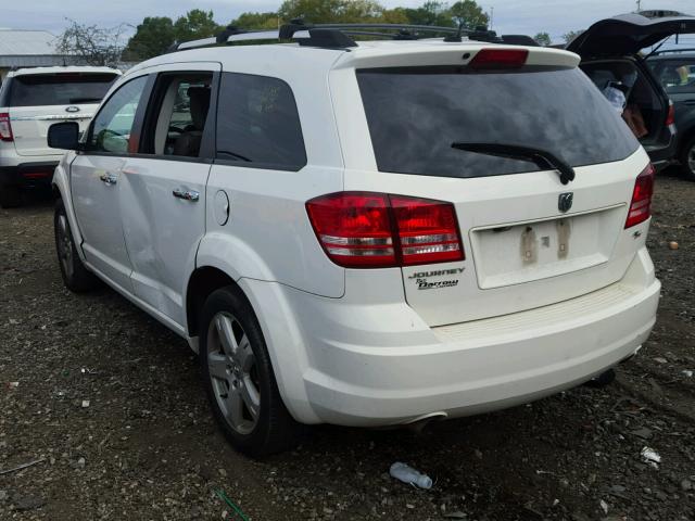 3D4GG67V59T147979 - 2009 DODGE JOURNEY R/ WHITE photo 3