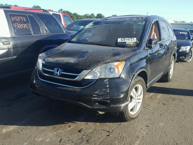 5J6RE4H7XBL013447 - 2011 HONDA CR-V EXL BLACK photo 2