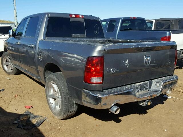 1C6RD6LT7CS313308 - 2012 DODGE RAM 1500 GRAY photo 3