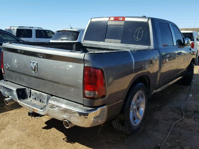 1C6RD6LT7CS313308 - 2012 DODGE RAM 1500 GRAY photo 4