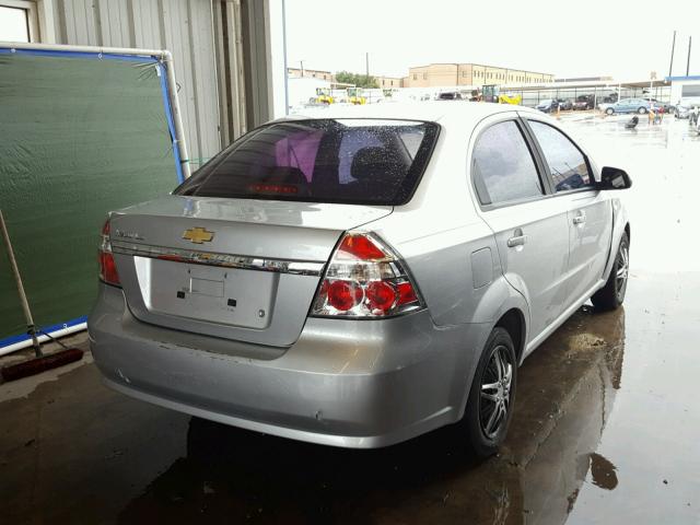 KL1TD56607B154062 - 2007 CHEVROLET AVEO BASE Gümüş foto 4