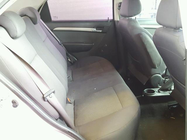 KL1TD56607B154062 - 2007 CHEVROLET AVEO BASE Gümüş foto 6