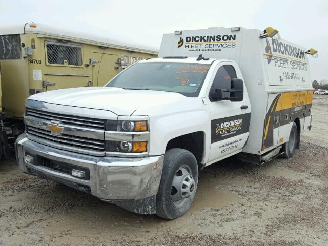 1GB3CYCGXGF112585 - 2016 CHEVROLET SILVERADO WHITE photo 2