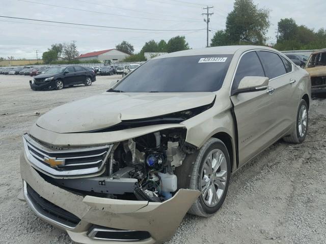 2G1125S39F9113360 - 2015 CHEVROLET IMPALA BEIGE photo 2