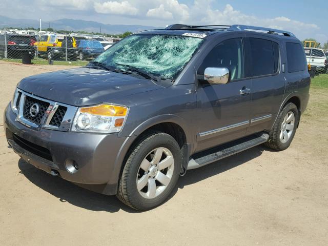 5N1BA0NC0EN604145 - 2014 NISSAN ARMADA SV GRAY photo 2