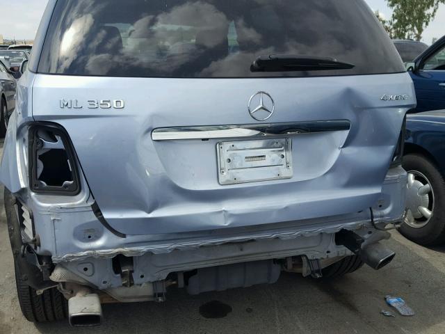 4JGBB86E99A447434 - 2009 MERCEDES-BENZ ML 350 BLUE photo 9