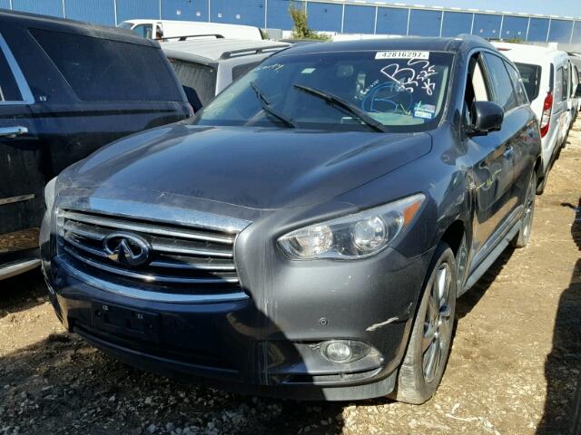 5N1AL0MN5EC525767 - 2014 INFINITI QX60 GRAY photo 2