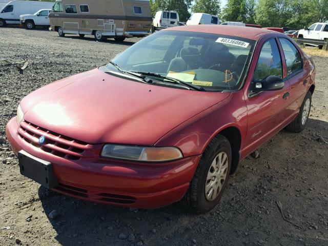 1P3EJ46C7VN678850 - 1997 PLYMOUTH BREEZE RED photo 2