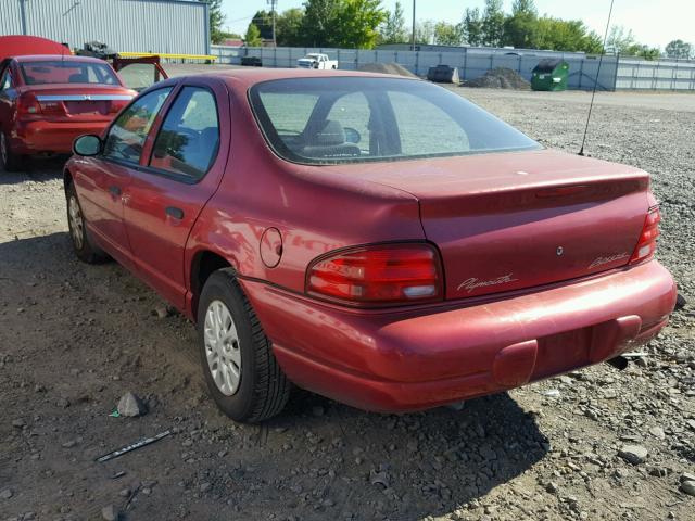 1P3EJ46C7VN678850 - 1997 PLYMOUTH BREEZE RED photo 3