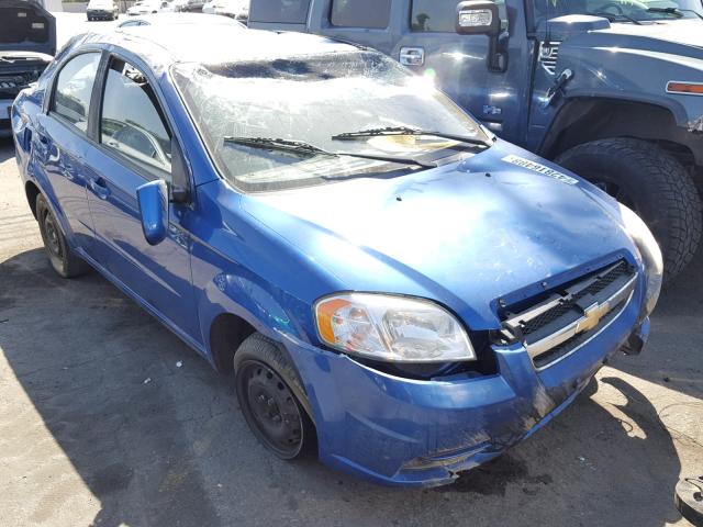 KL1TD5DE4BB161504 - 2011 CHEVROLET AVEO LS BLUE photo 1
