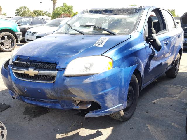 KL1TD5DE4BB161504 - 2011 CHEVROLET AVEO LS BLUE photo 2