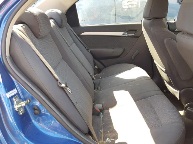 KL1TD5DE4BB161504 - 2011 CHEVROLET AVEO LS BLUE photo 6